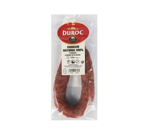 Chorizo Sarta Picante 100% Natural  Duroc