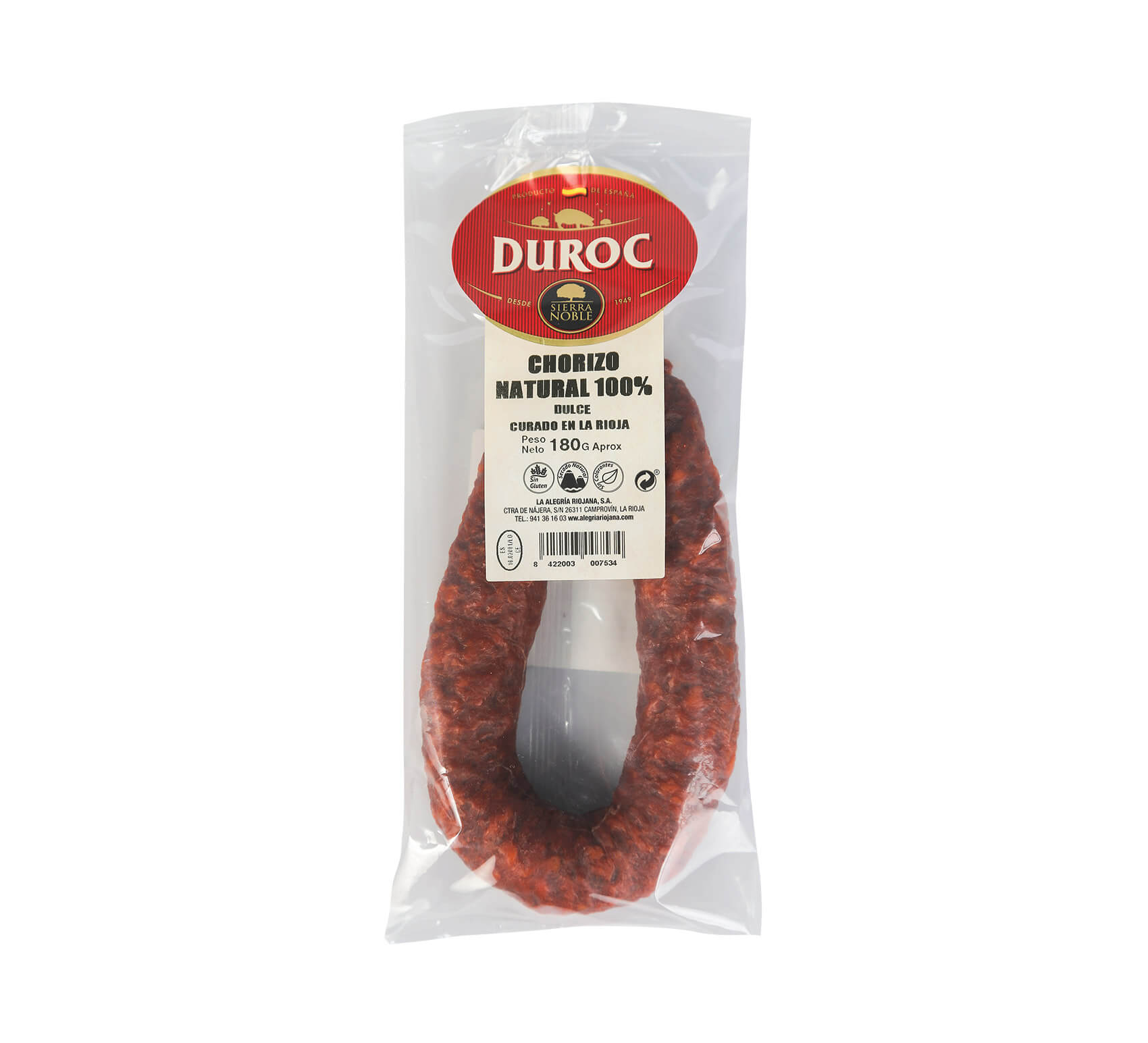 Chorizo Sarta 100% Natural  Duroc